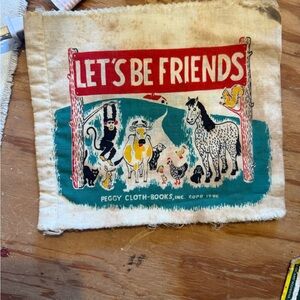 Let's Be Friends Childs Fabric Panel Illustrations Book